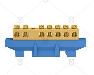 Brass Neutral Link Bar with Base