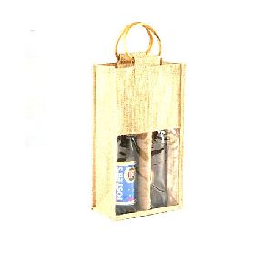 Jute Wine Bottle Bags