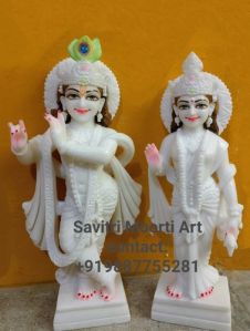 Marble Radha Krishna Statue