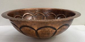Antique Copper Wash Basin