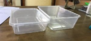 Plastic Rectangle Clear Container