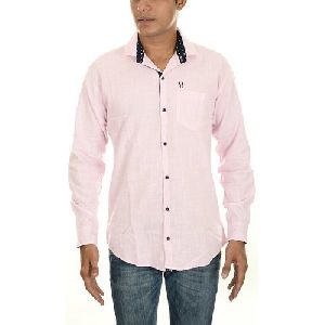 Mens Pink Formal Shirt