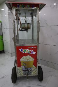 GAS POPCORN MAKER CART WHEEL MACHINE