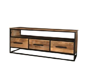 3 Drawer Wooden TV Cabinet