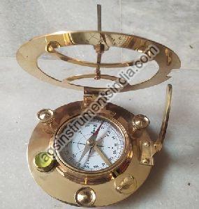 Brass Circular Type Sundial Compass