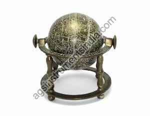 AGSWGL-6 Brass Zodiac World Globe