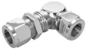 Stainless Steel Ferrule Bulkhead Elbow