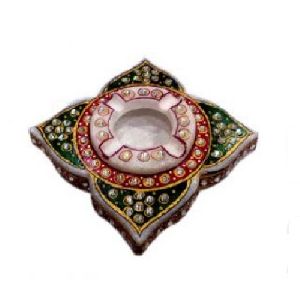 Marble Kundan Ashtray