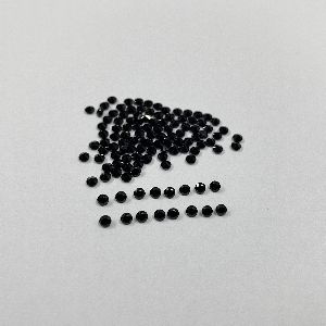 Natural Black Onyx Faceted Round Gemstone