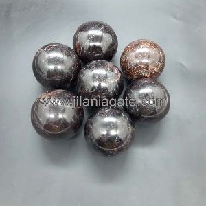 Garnet Stone Sphere Polished Crystal Ball
