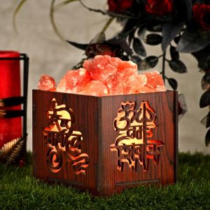 himalayan rock salt lamp Om Namah Shivaye