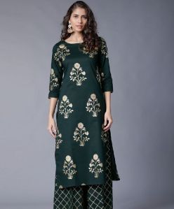 Rayon Foil Print Kurti