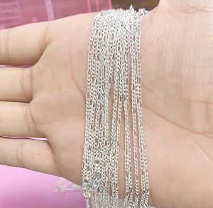 925 Silver Sterling Figaro Chains