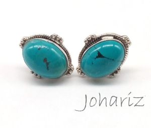 Silver Turquoise Cufflinks