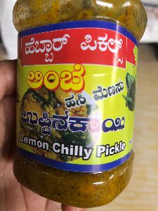 Lemon green chilly pickle