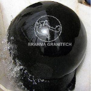 Granite Black Ball Fountain