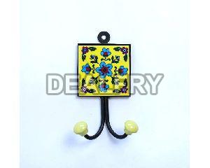 High Quality Key Hanger in Blue Pottery
