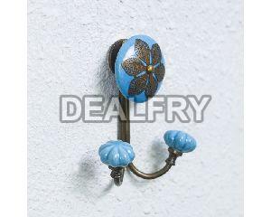 blue pottery key holder