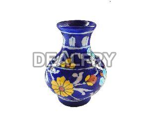 Decorative Blue Pottery Vase