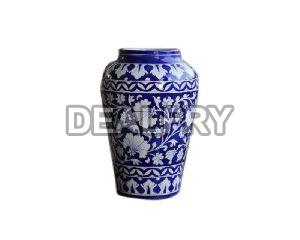 Hand Painted Blue Pottery vase