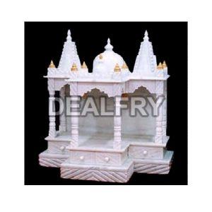 White Marble Indoor Handmade Temple