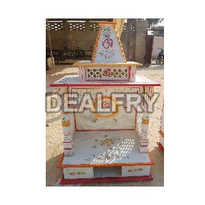Indian White Marble Temple for Home Decor