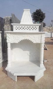 Handmade White Marble Temple For Home
