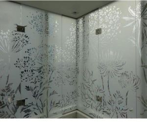 Designer Etched Tempered Glass