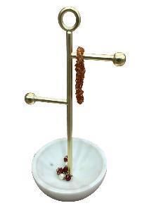 Brass & Marble Jewellery Stand