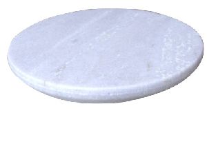 10 Inch White Marble Chakla