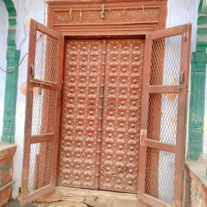 Antique teak wood doors