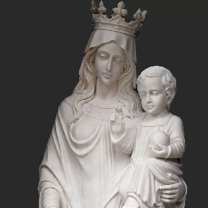 Marble Mother Mary Statue