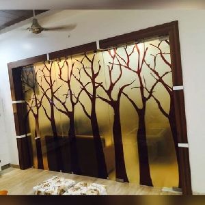 Digital Printed Glass Partition
