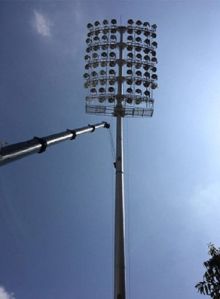 Powder Coated Stadium Light Poles