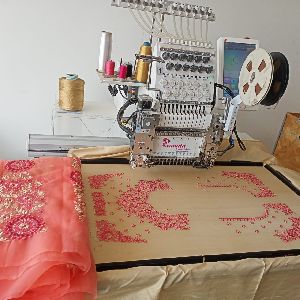 12 needle embroidery machine