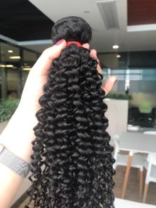 Curly weft hair extension