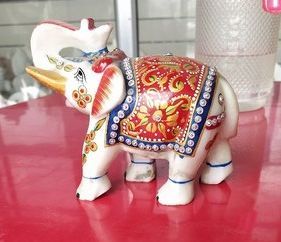 Marble Elephant Statue