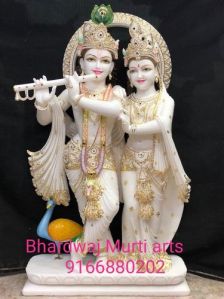 Marble Radha Krishna Statue