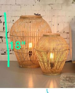 Bamboo Cane Hanging Light