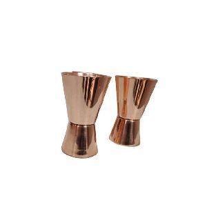 Barware Shot Glass 100% Pure Copper Hammered Shot Glass For Measuring & Serving