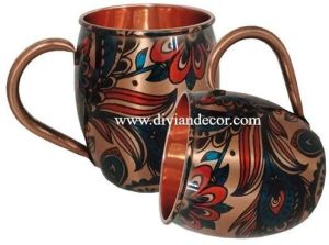 Meenakari Pure Copper Mug