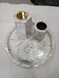 Royal Round Bakhoor Burner Tray Set