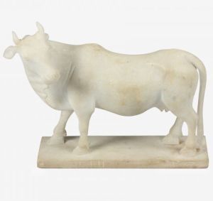 Marble Cow Statue