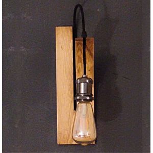 Ila Wooden Wall Lamp With Bulb Holder
