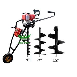 Hand Push Foldable Earth Auger Trolley