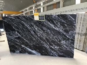 Forest Black Granite Slab