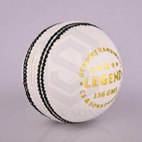 Legend White Leather Cricket Ball