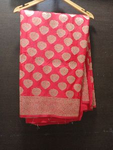 Shiffon embroidery saree