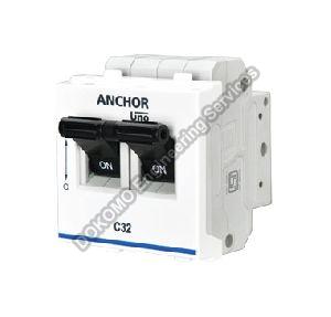Anchor Ziva Double Pole Mini MCB