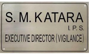 steel name plate